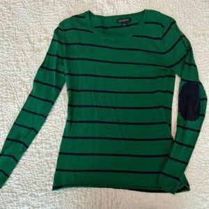 Fitted Sweater with Elbow Patches